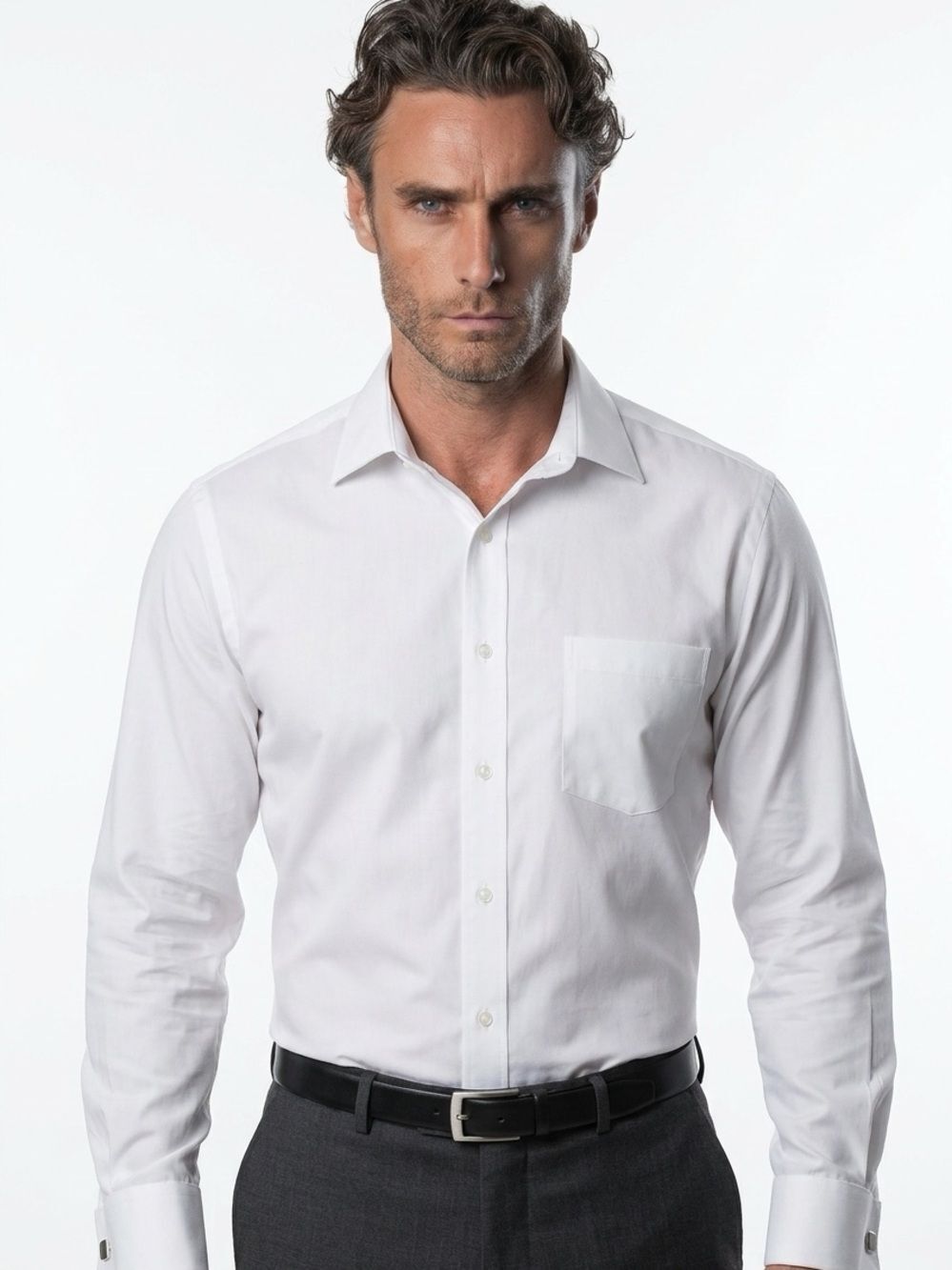 DONALD TRUMP SIGNATURE COLLECTION | Classic White Men's Dress Shirt 16/34-35